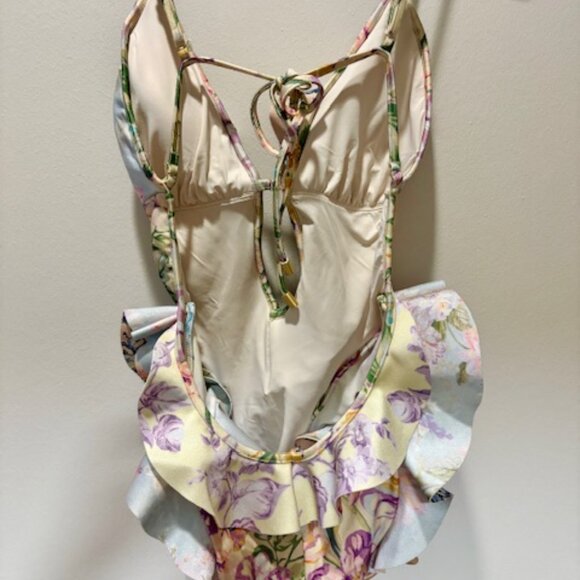 NWT ZIMMERMANN HALLIDAY WATERFALL FRILL One Piece Swimsuit - Picture 7 of 9